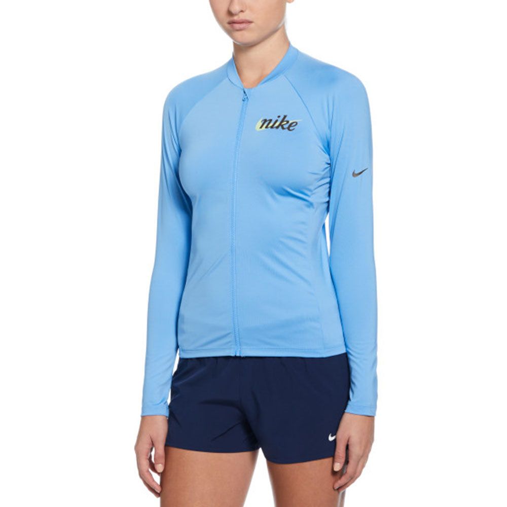 NIKE Essential женский рашгард с длинным рукавом на молнии