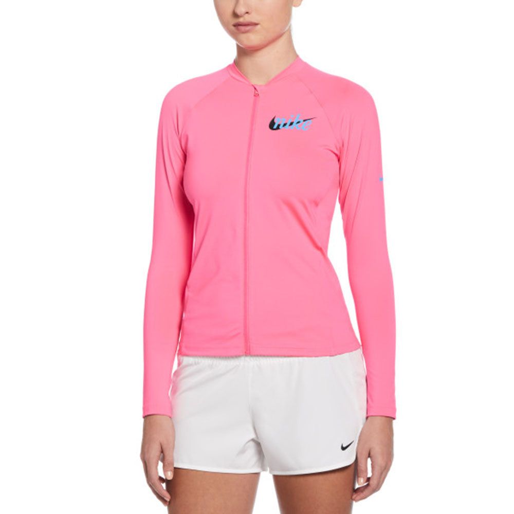 NIKE Essential женский рашгард с длинным рукавом на молнии