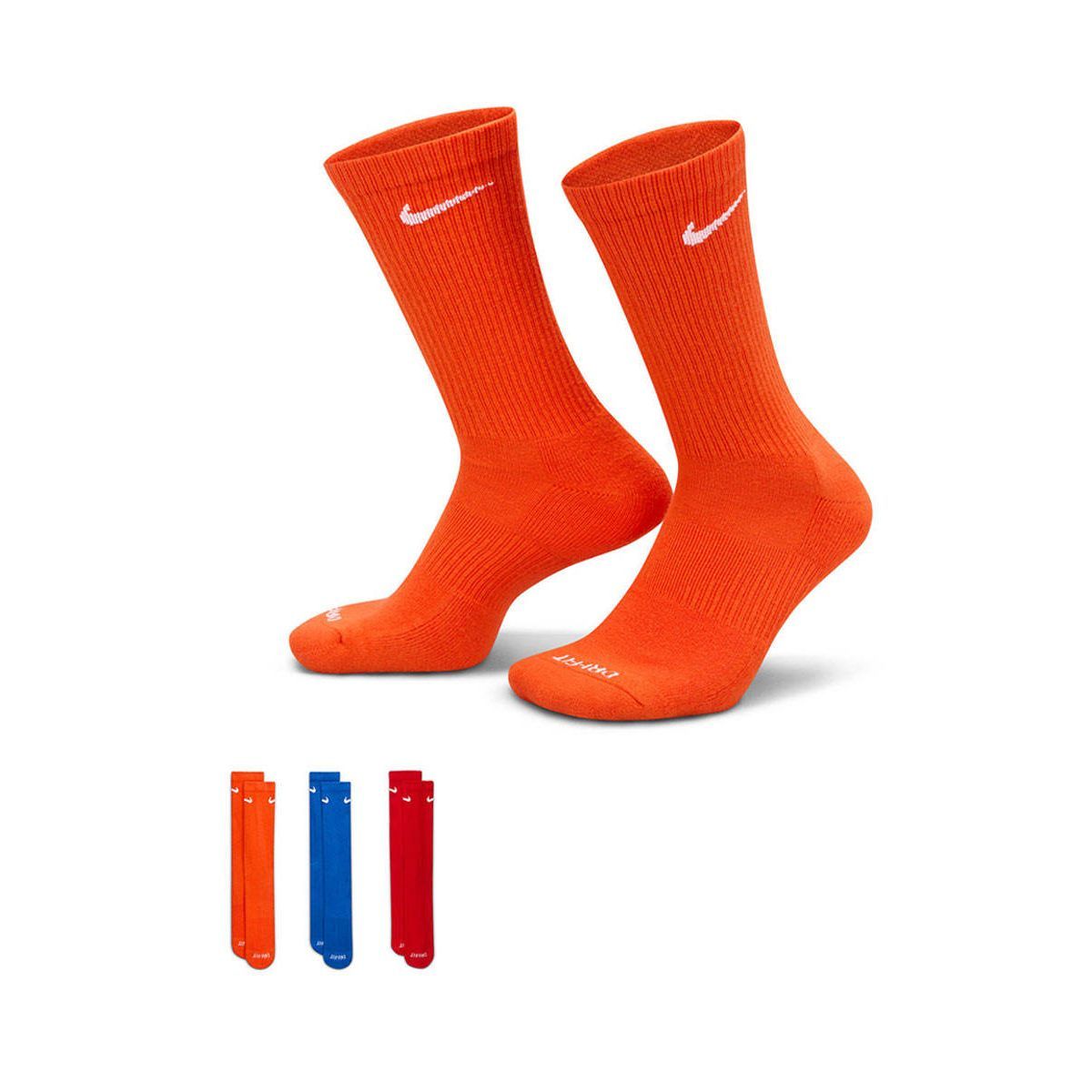 NIKE Everyday Plus Cushioned унисекс носки (3 пары)