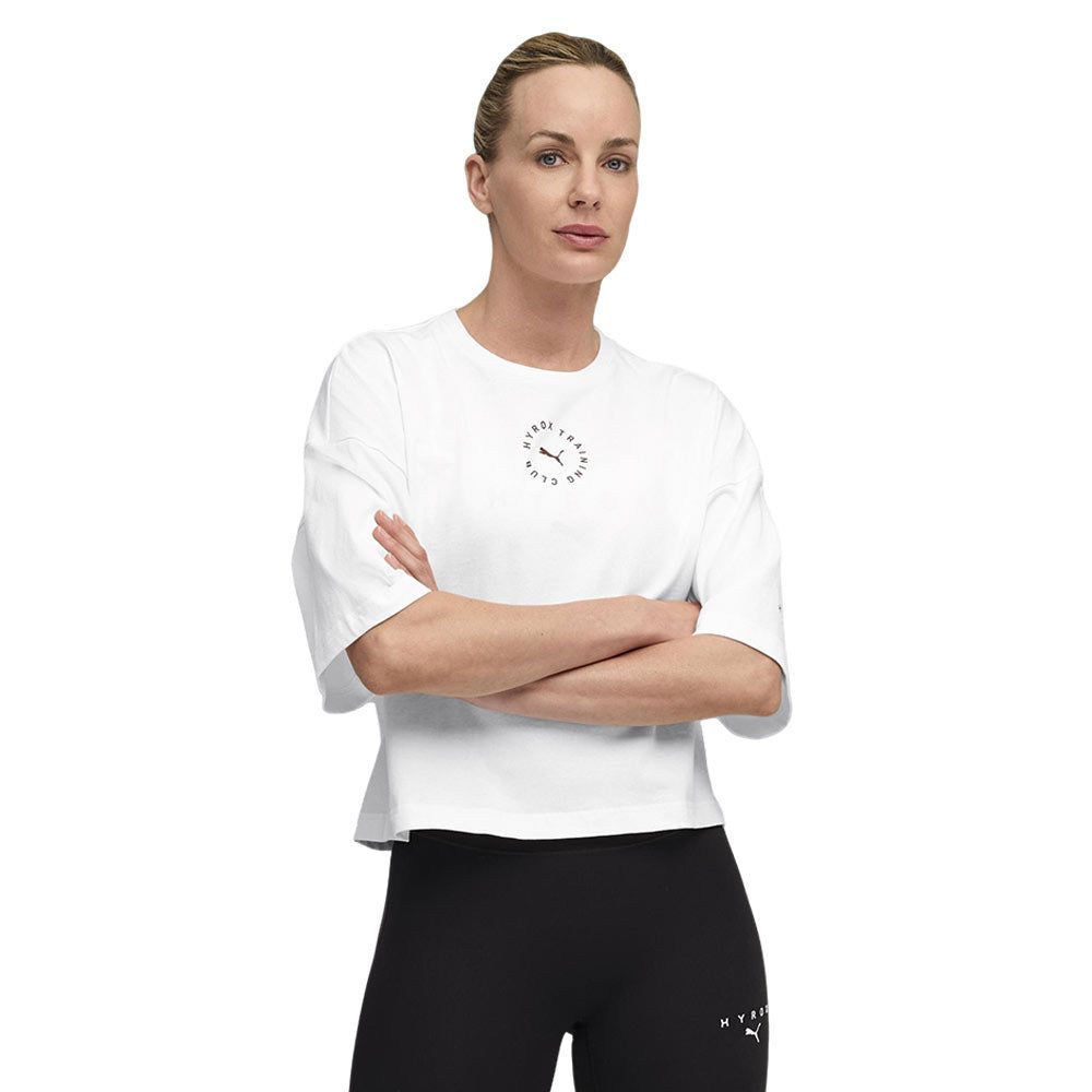 PUMA HYROX Cropped Lifestyle Tee женская спортивная футболка