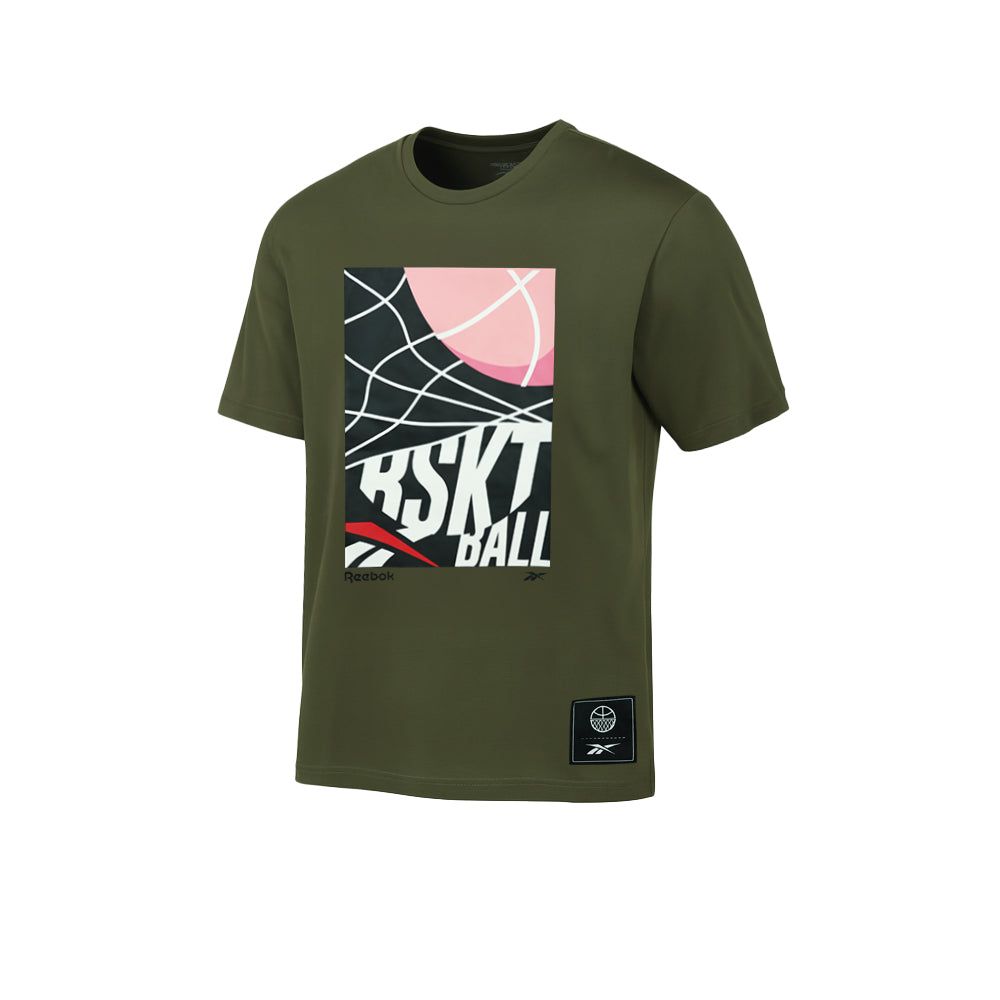 REEBOK Identity Basketball Graphic мужская тренировочная футболка
