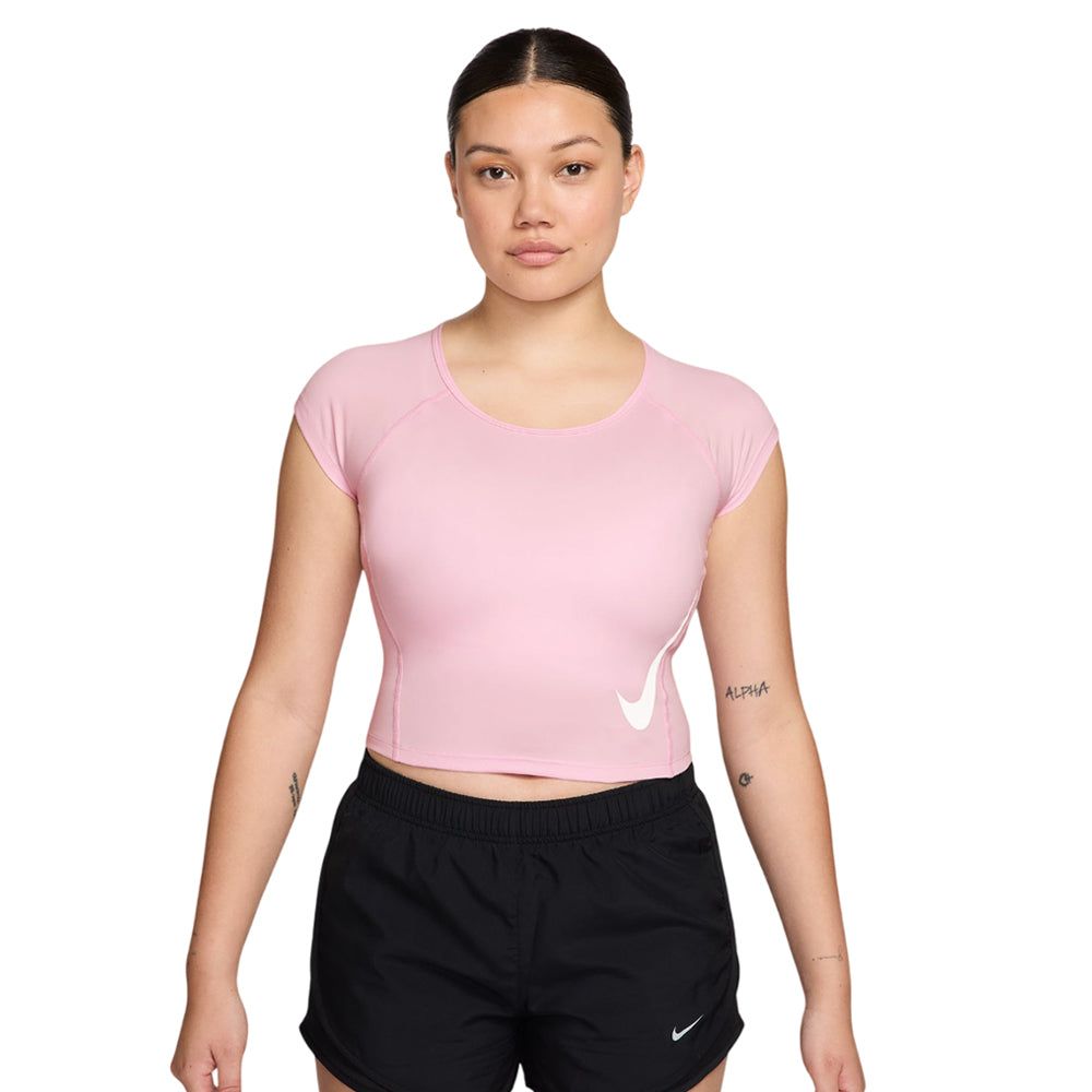 NIKE Tempo Swoosh женская беговая футболка