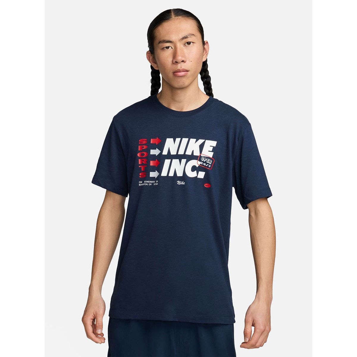 NIKE Dri-FIT Fitness мужская тренировочная футболка