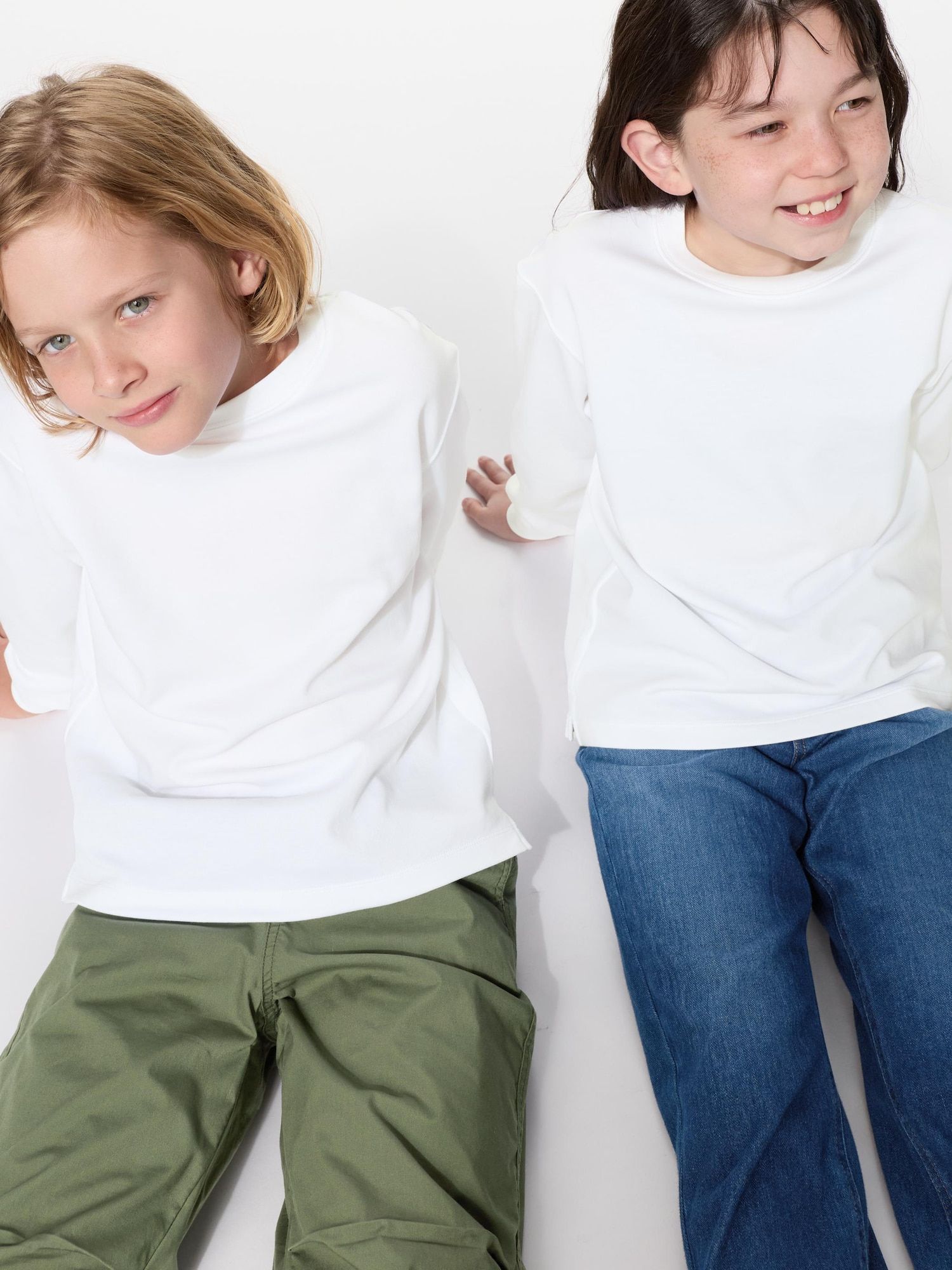 Футболка KIDS AIRism Cotton с круглым вырезом | Длинный рукав